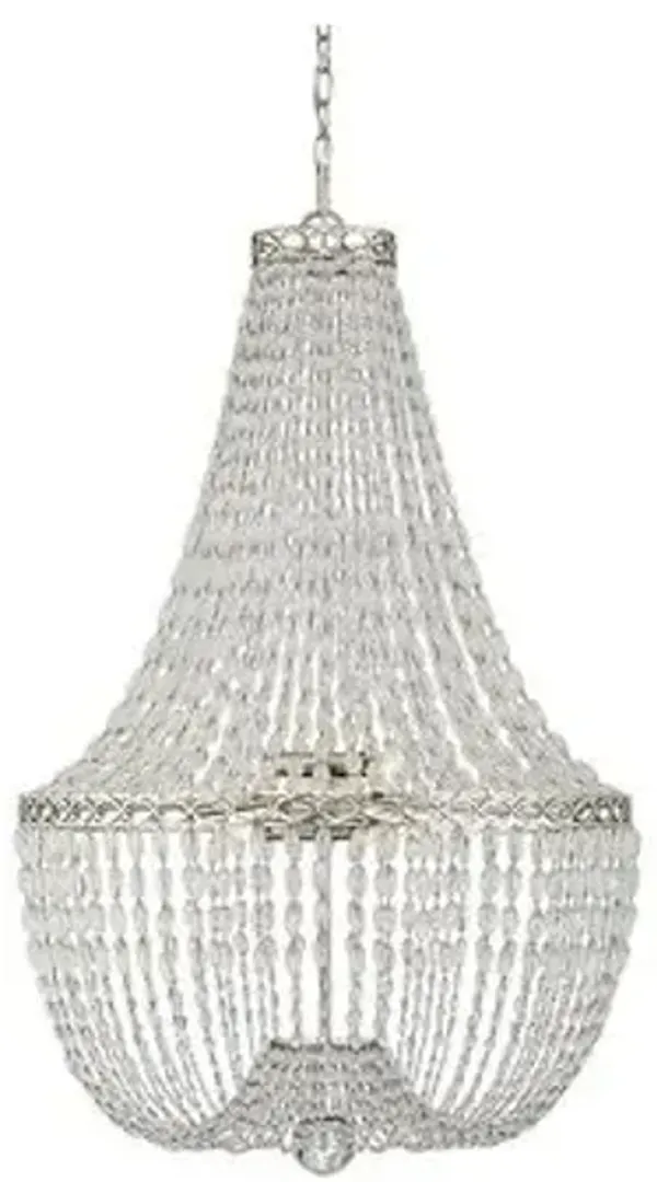 Visual Comfort - Linfort Basket-Form Chandelier - Polished Nickel