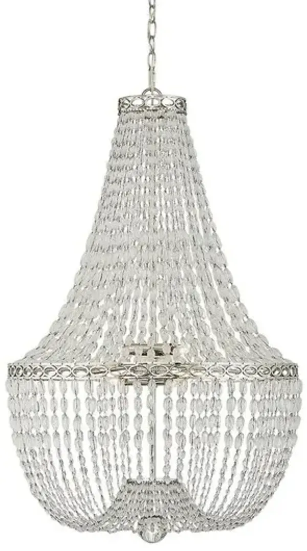 Visual Comfort - Linfort Basket-Form Chandelier - Polished Nickel