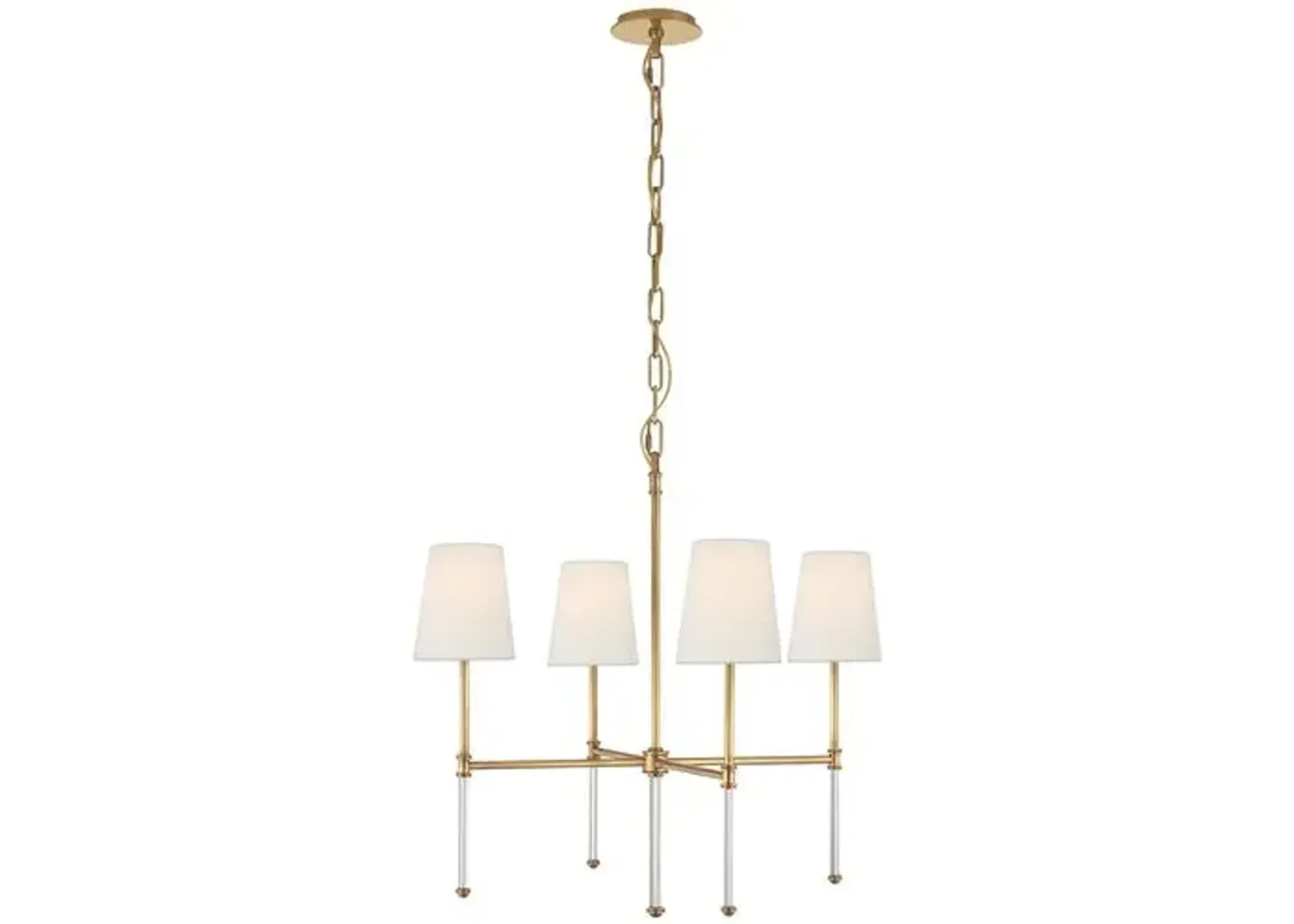 Visual Comfort - Camille Chandelier - Antique Brass - Gold