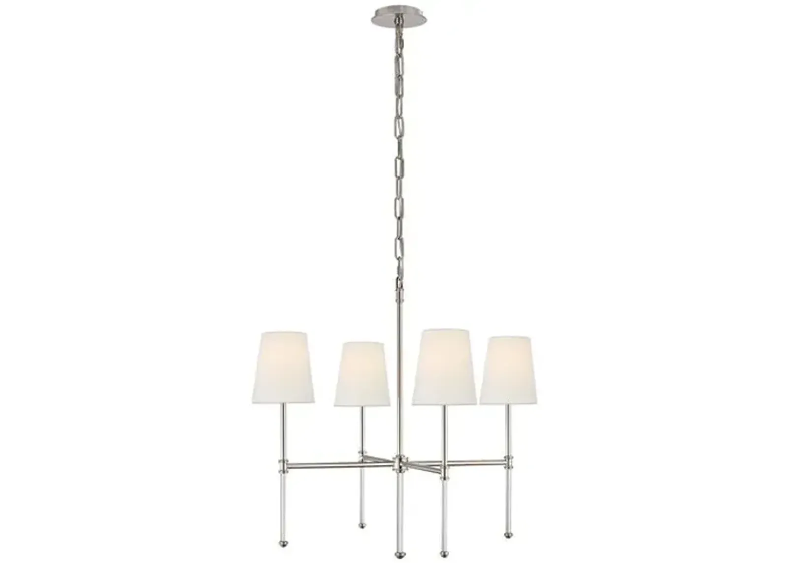 Visual Comfort - Camille Chandelier - Polished Nickel - Silver