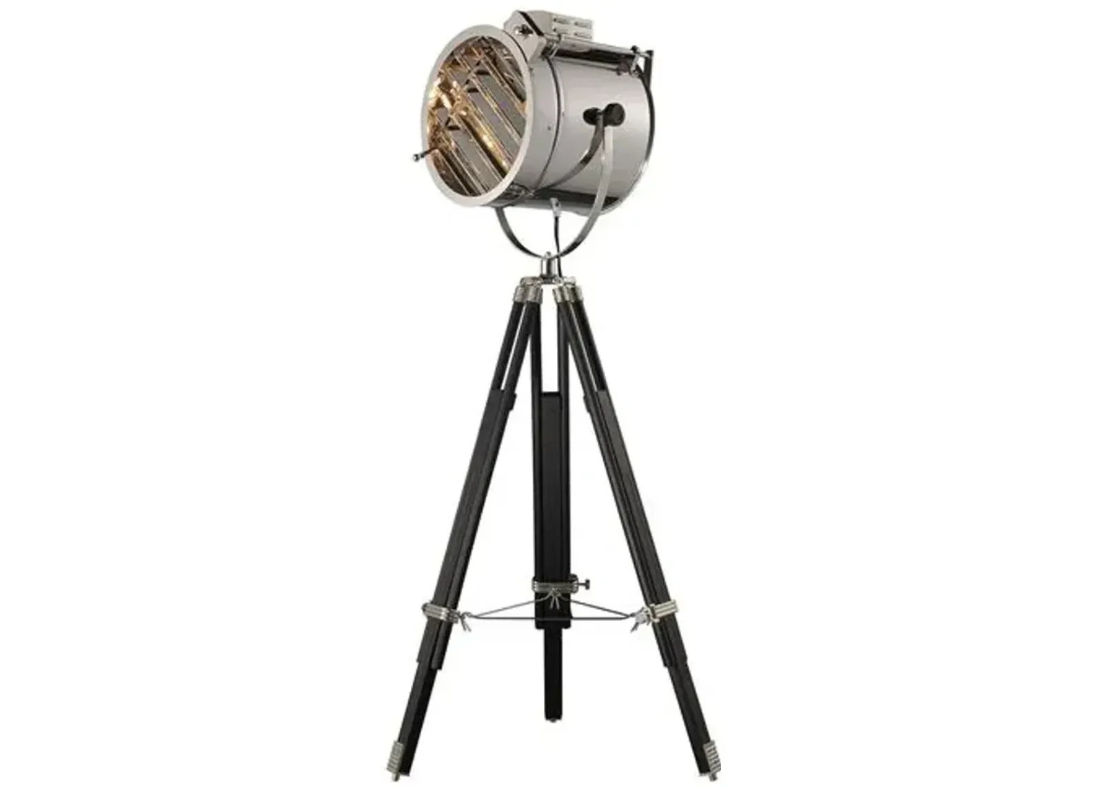 Curzon Adjustable Floor Lamp - Chrome