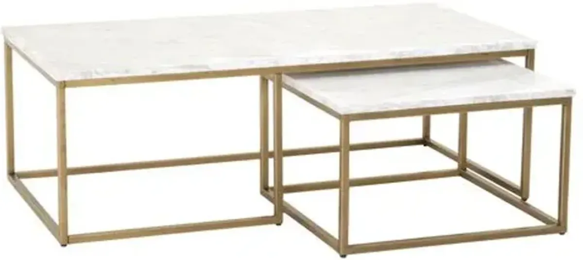 Robin Nesting Coffee Table - White