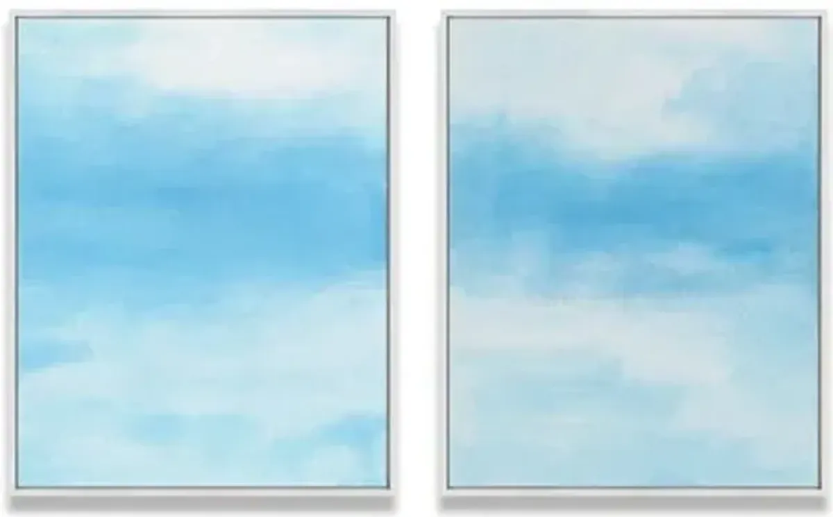 Ilana Greenberg - Daydreams Diptych - Blue