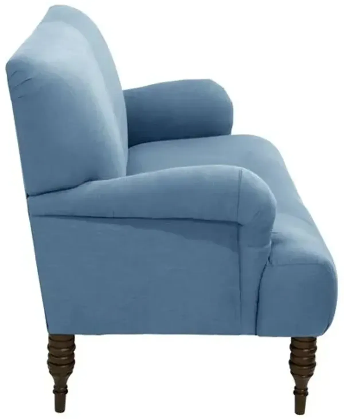 Nicolette Settee - Handcrafted - Blue