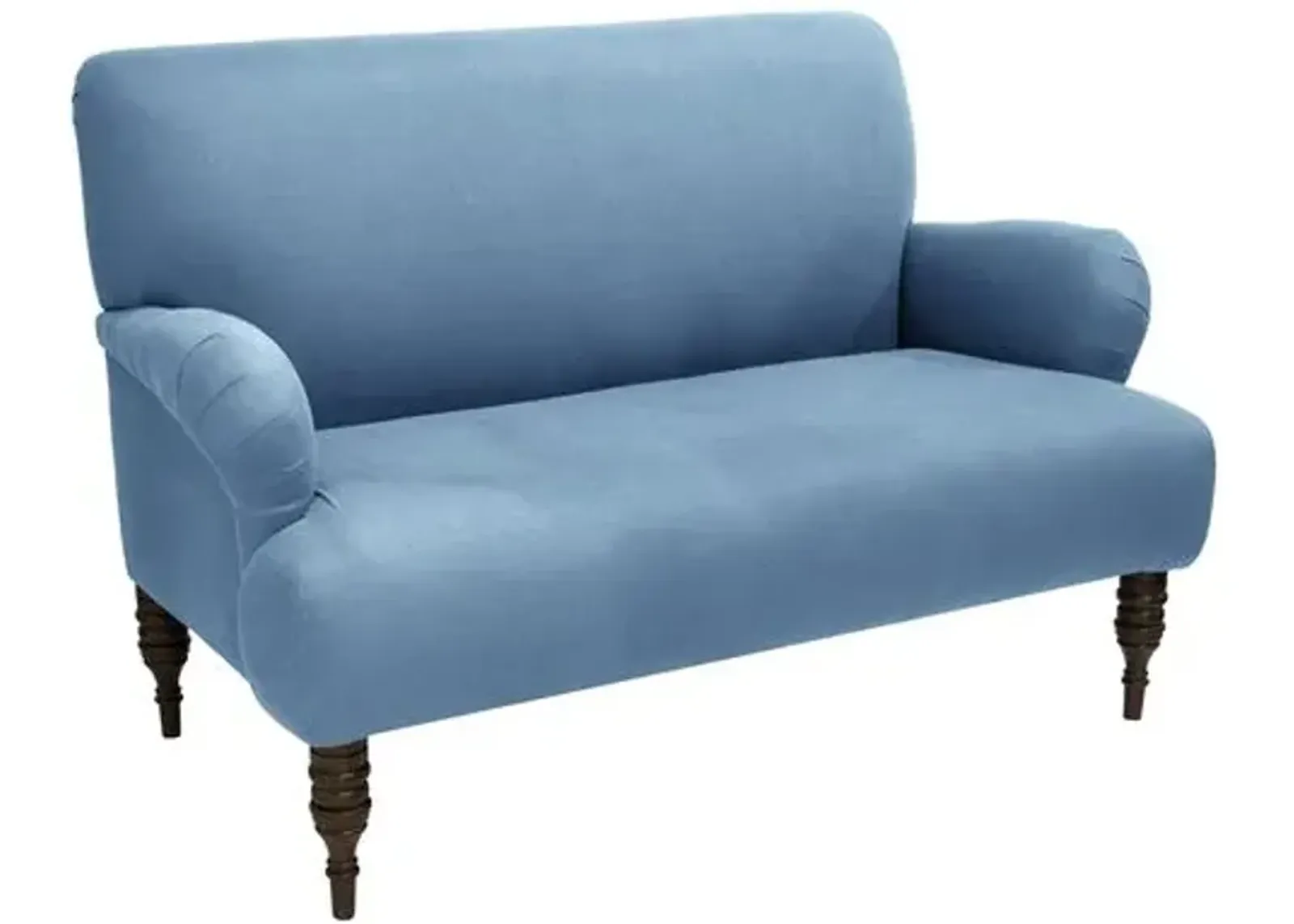 Nicolette Settee - Handcrafted - Blue