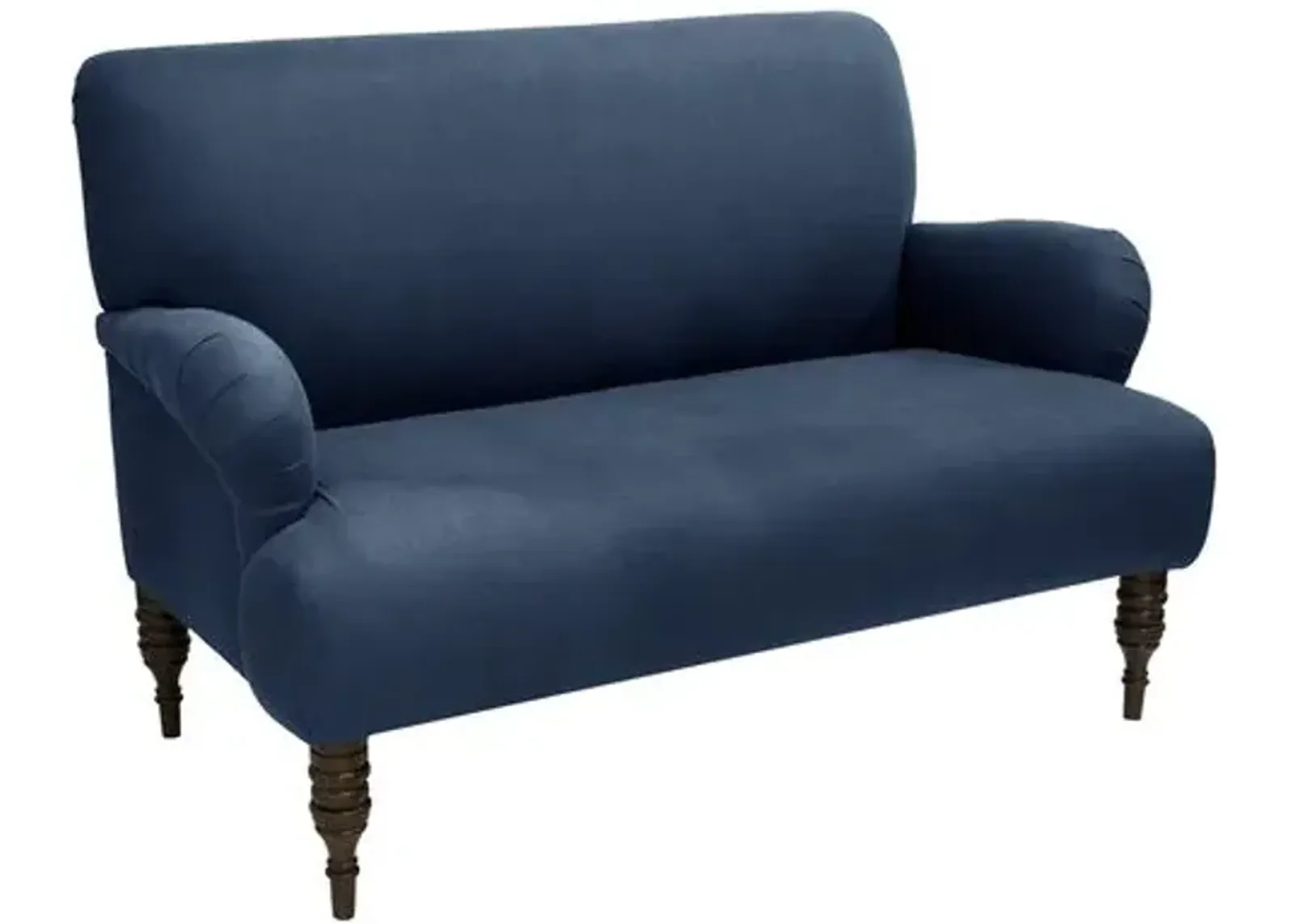 Nicolette Settee - Handcrafted - Blue