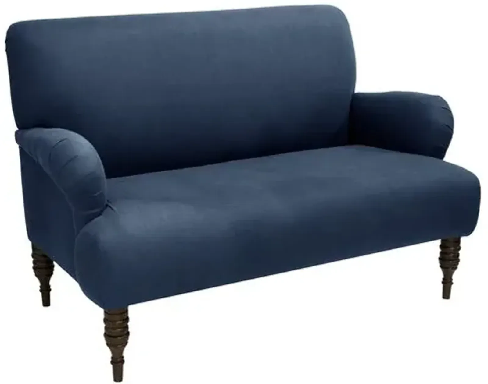 Nicolette Settee - Handcrafted - Blue