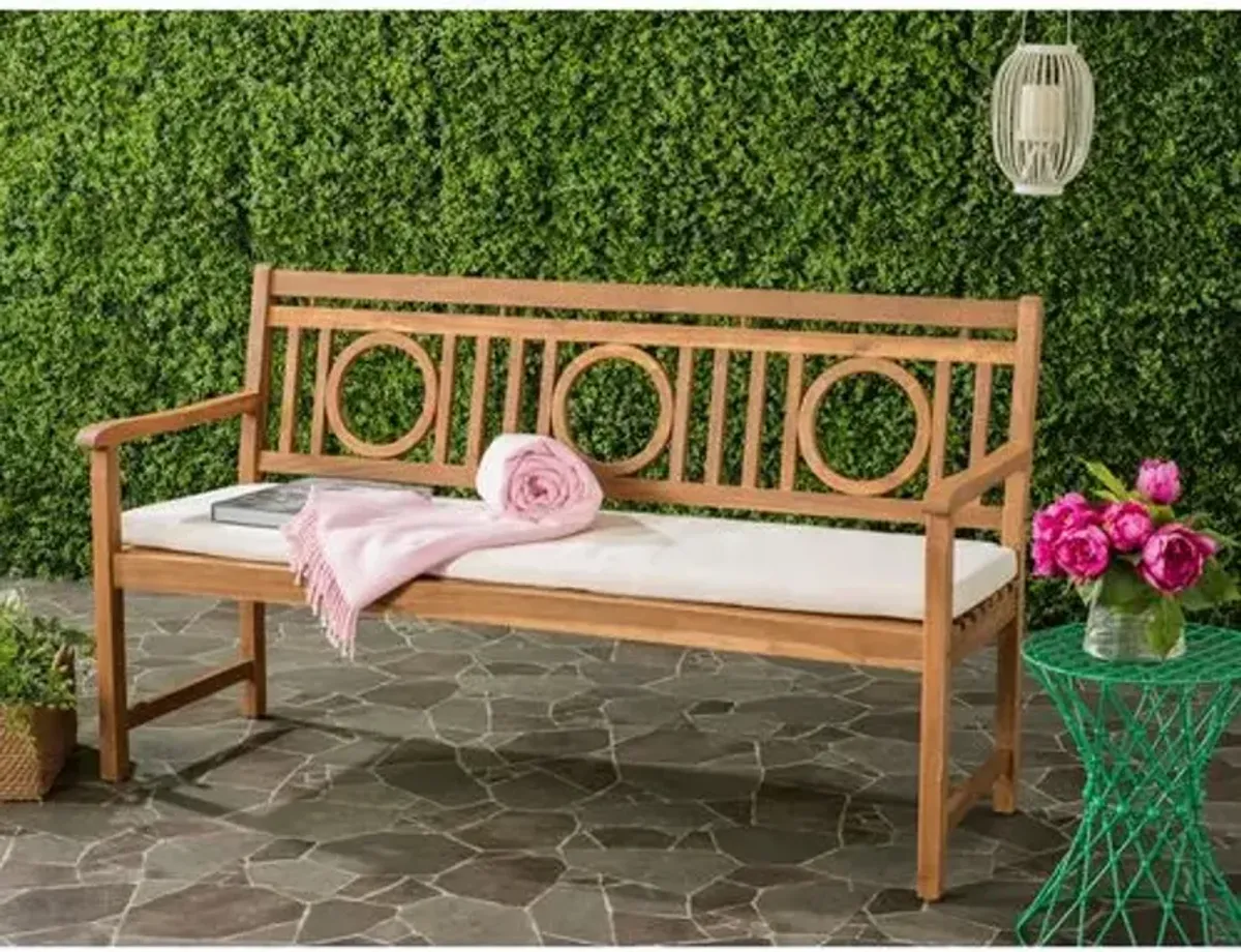 Praia Outdoor Bench - Natural - Beige