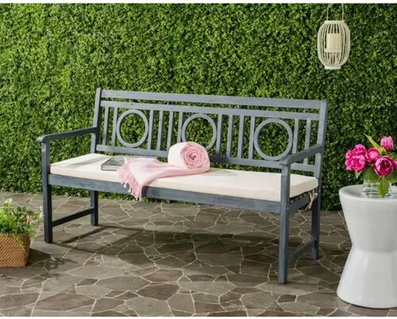 Praia Outdoor Bench - Ash Gray - Beige