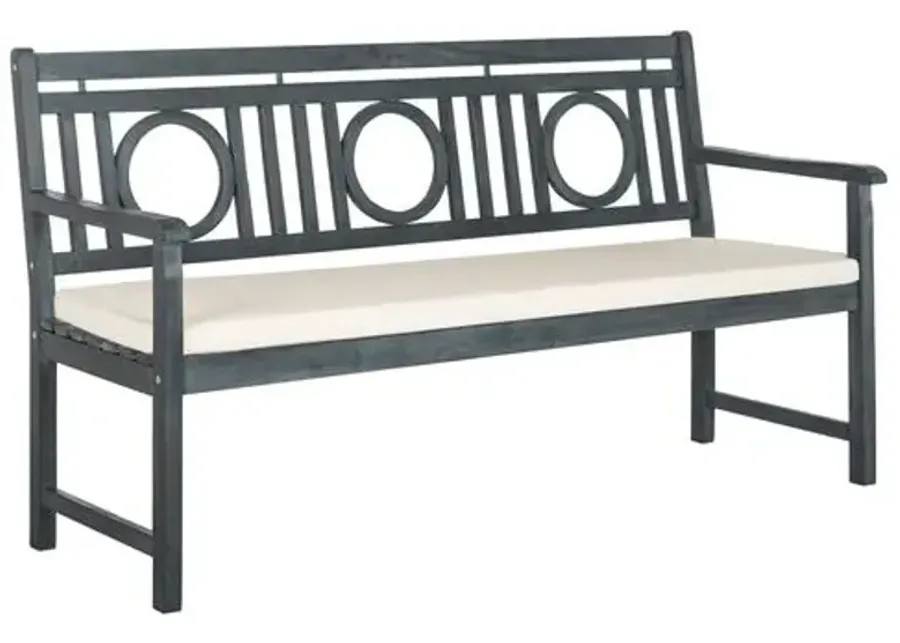 Praia Outdoor Bench - Ash Gray - Beige