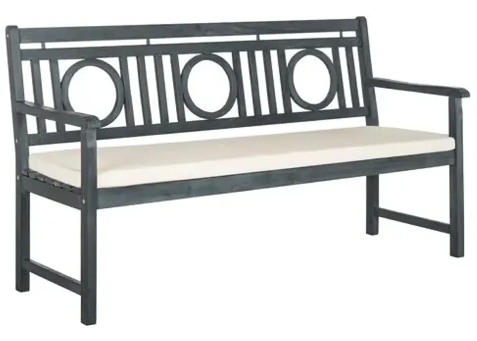 Praia Outdoor Bench - Ash Gray - Beige