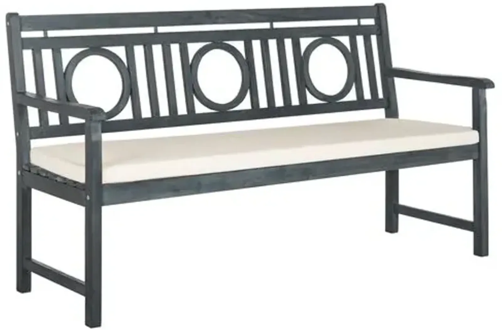 Praia Outdoor Bench - Ash Gray - Beige