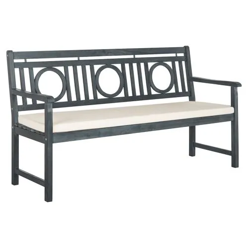 Praia Outdoor Bench - Ash Gray - Beige