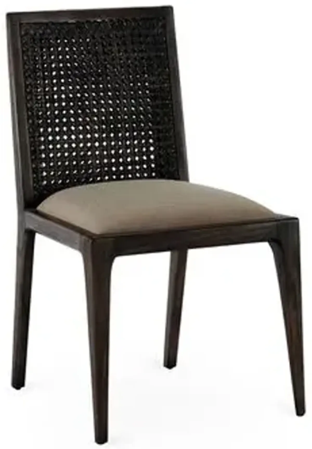 Messina Caned Side Chair - Dark Brown - Brownstone Furniture