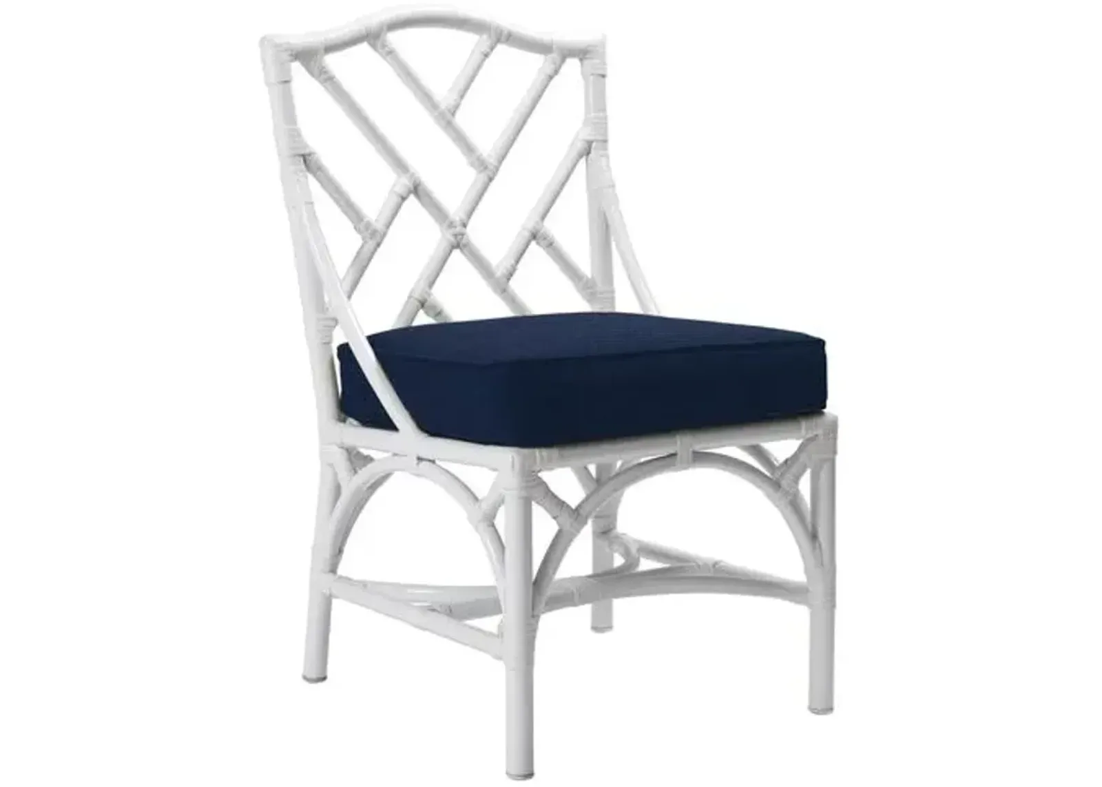 Chippendale Outdoor Side Chair - Navy Sunbrella