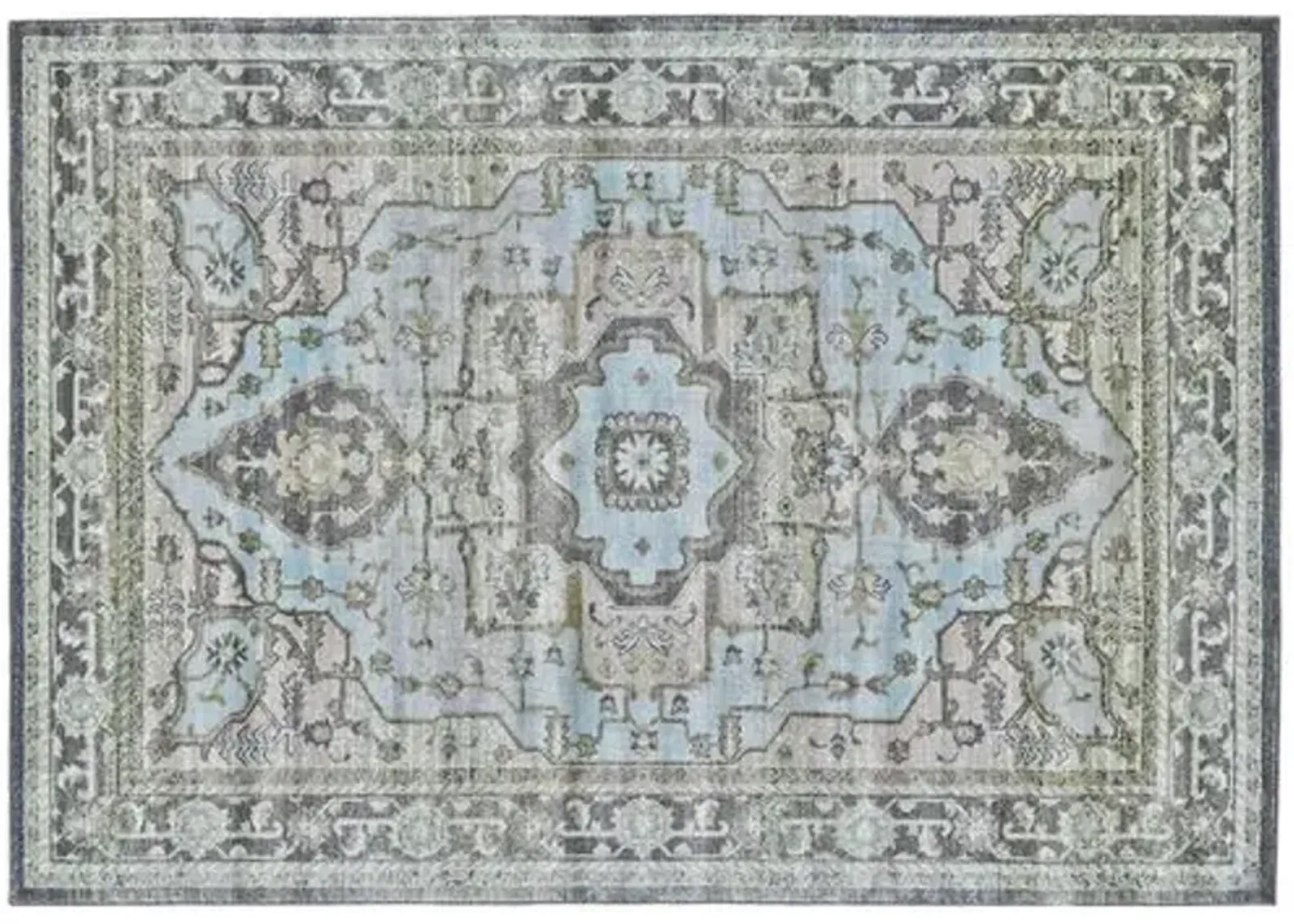 Adara Rug - Blue/Taupe - Blue