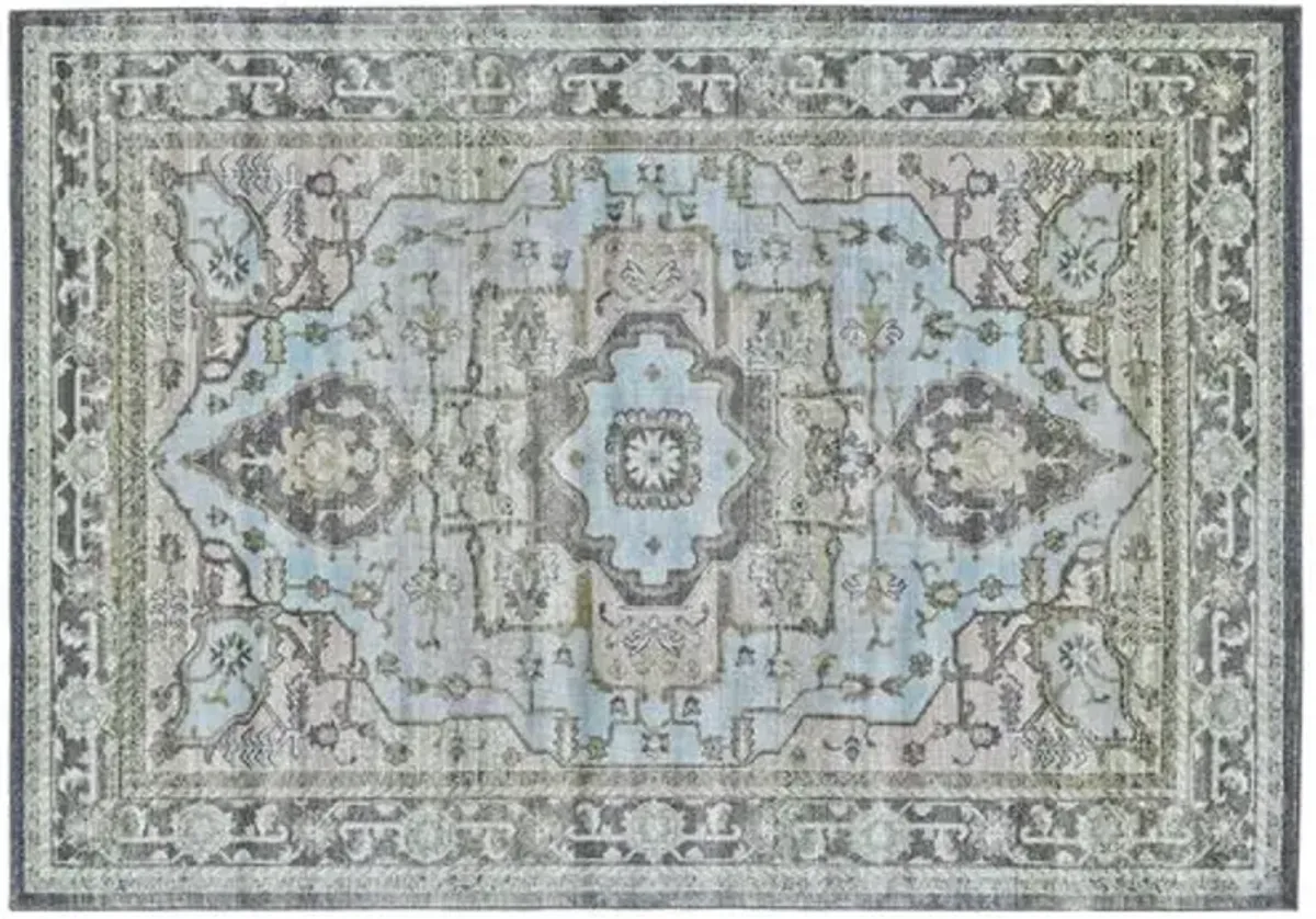 Adara Rug - Blue/Taupe - Blue