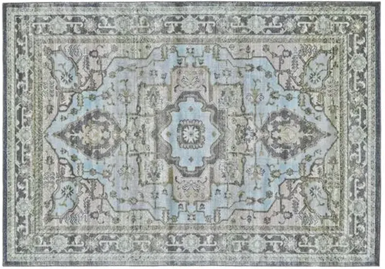 Adara Rug - Blue/Taupe - Blue