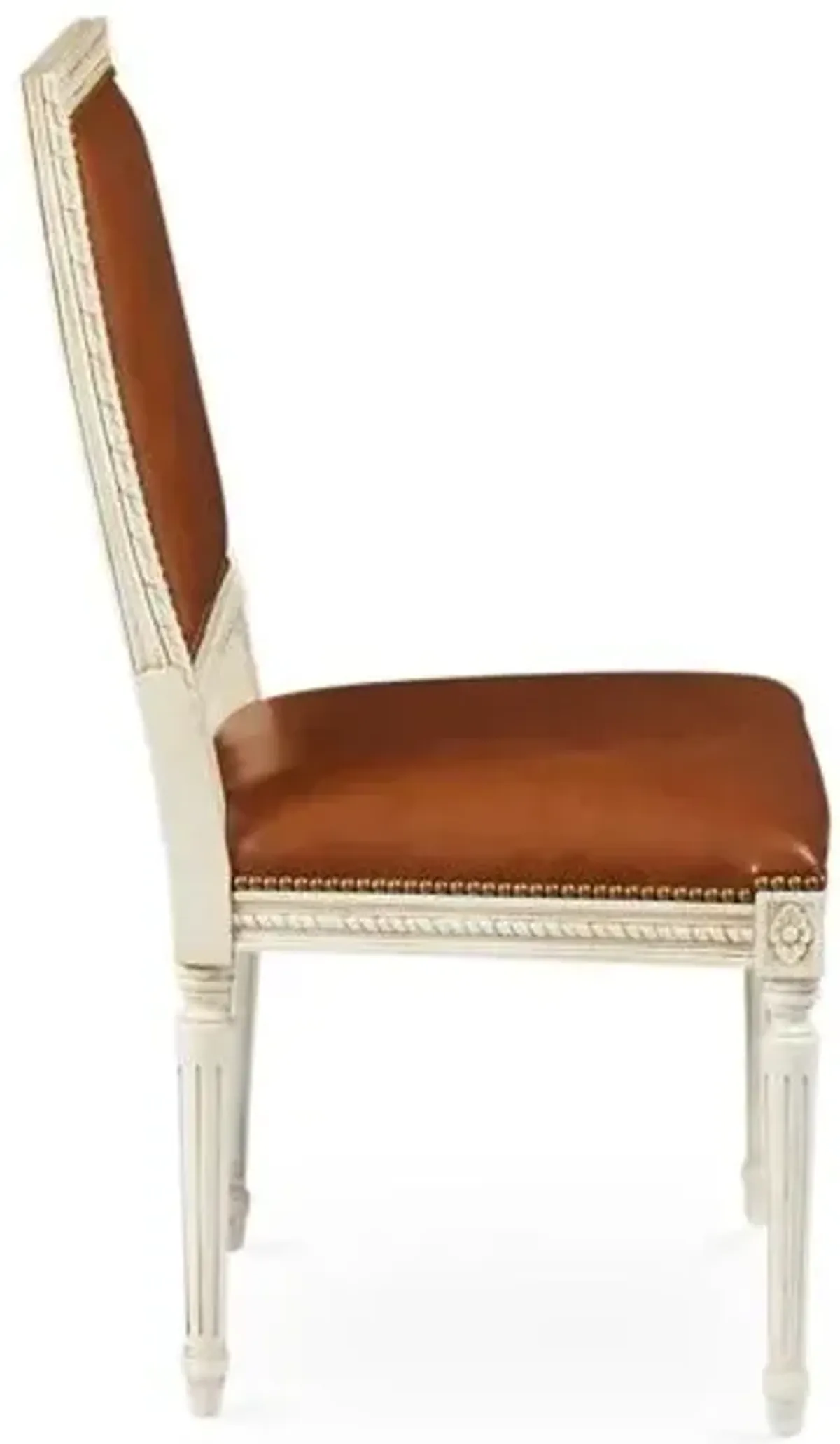 Exeter Side Chair - Saddle Leather - Brown