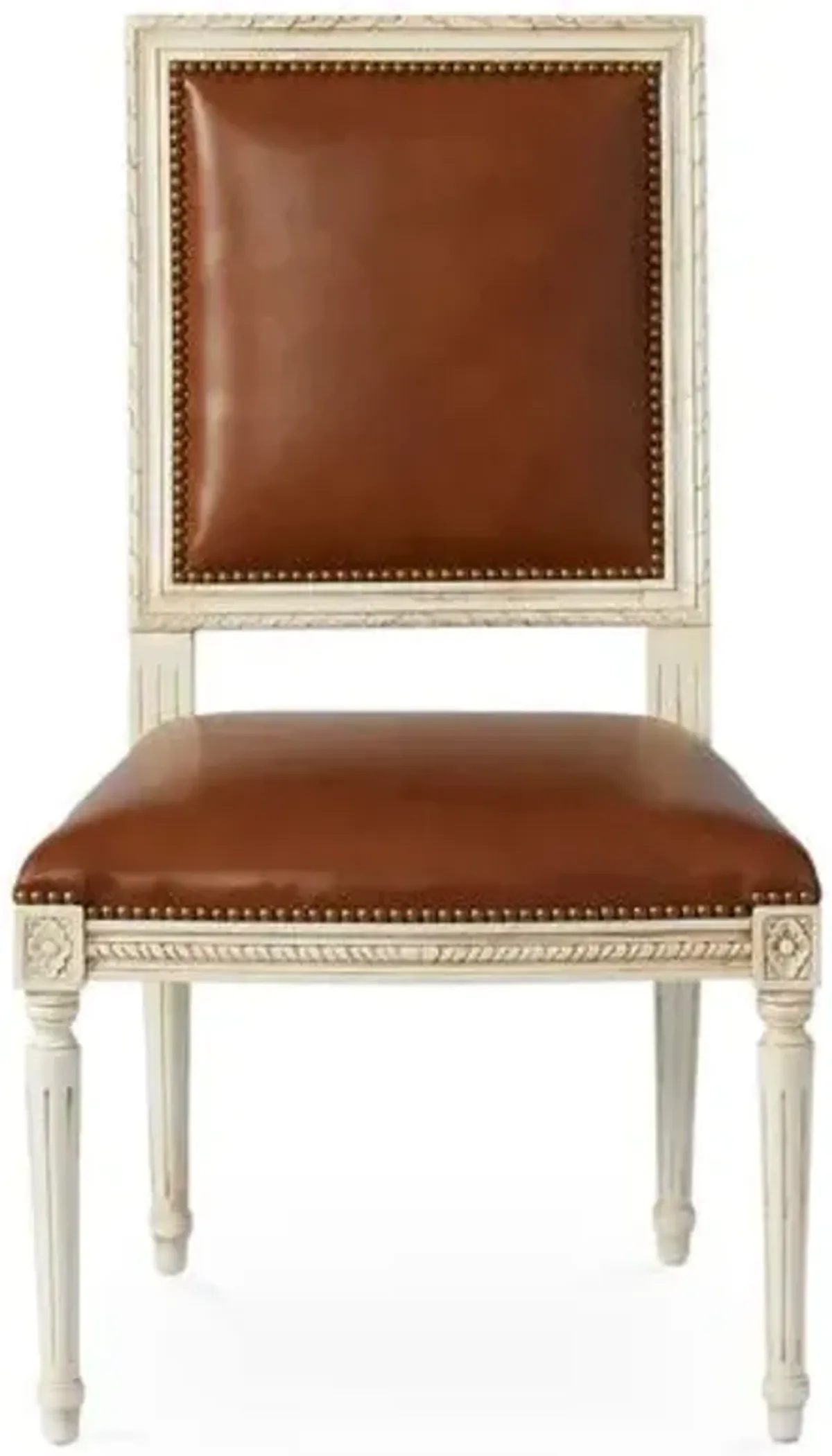 Exeter Side Chair - Saddle Leather - Brown