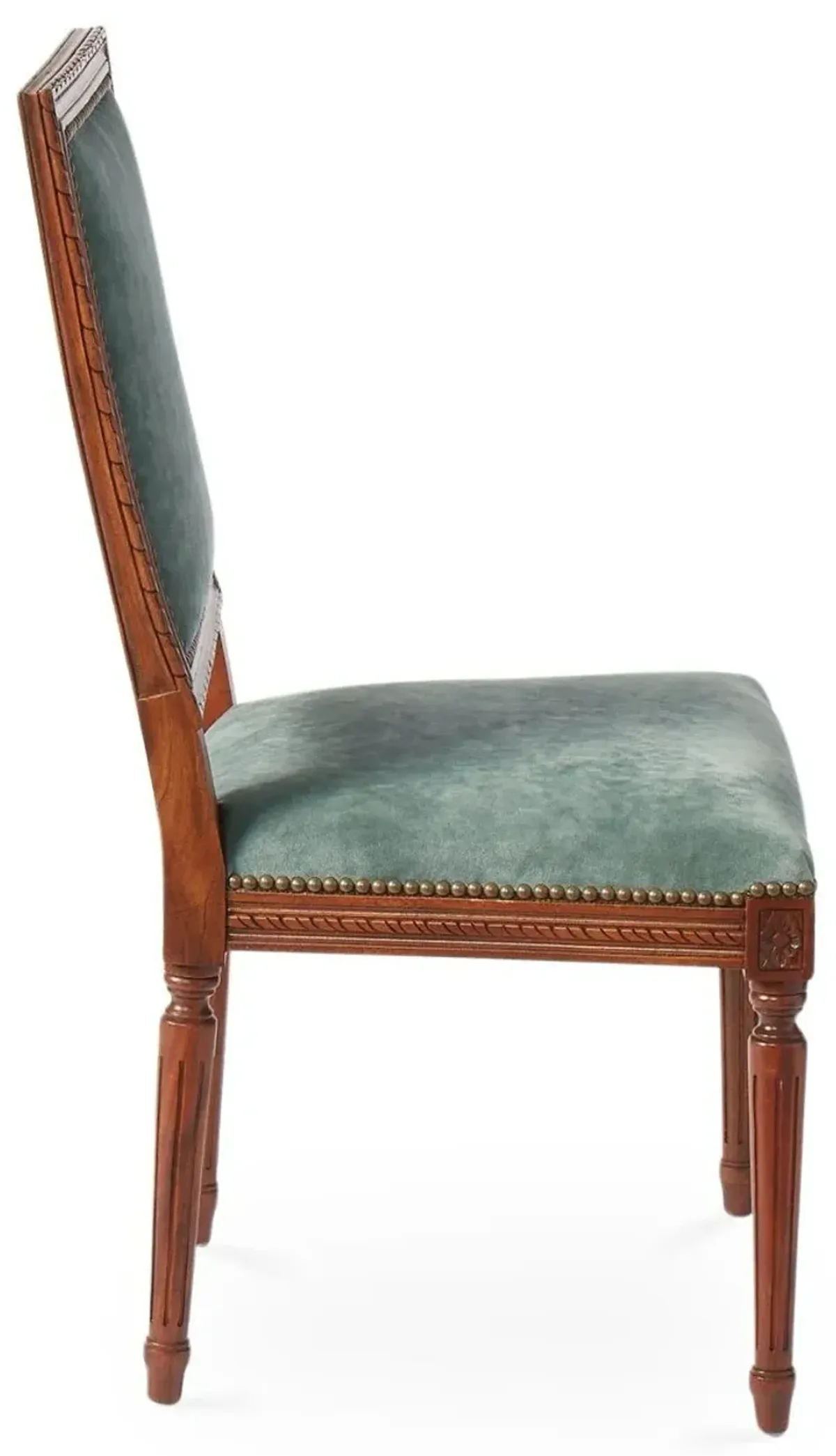 Exeter Side Chair, Jade Velvet