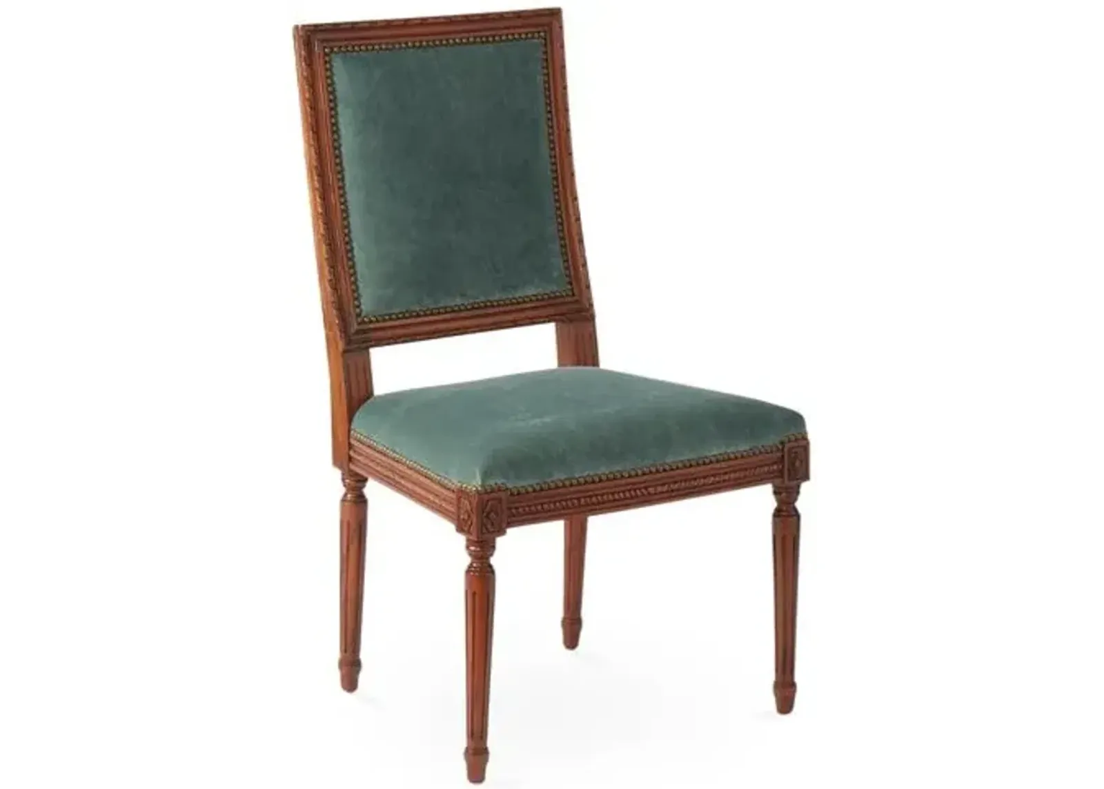 Exeter Side Chair - Jade Velvet - Green