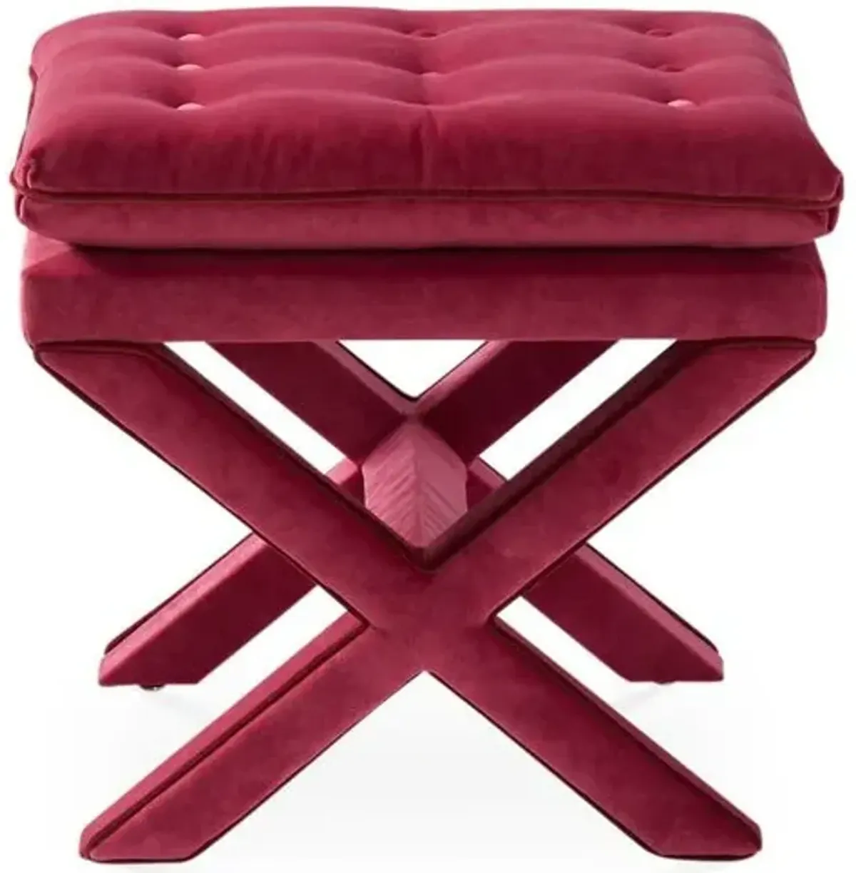 Dalton Pillow-Top Ottoman - Berry