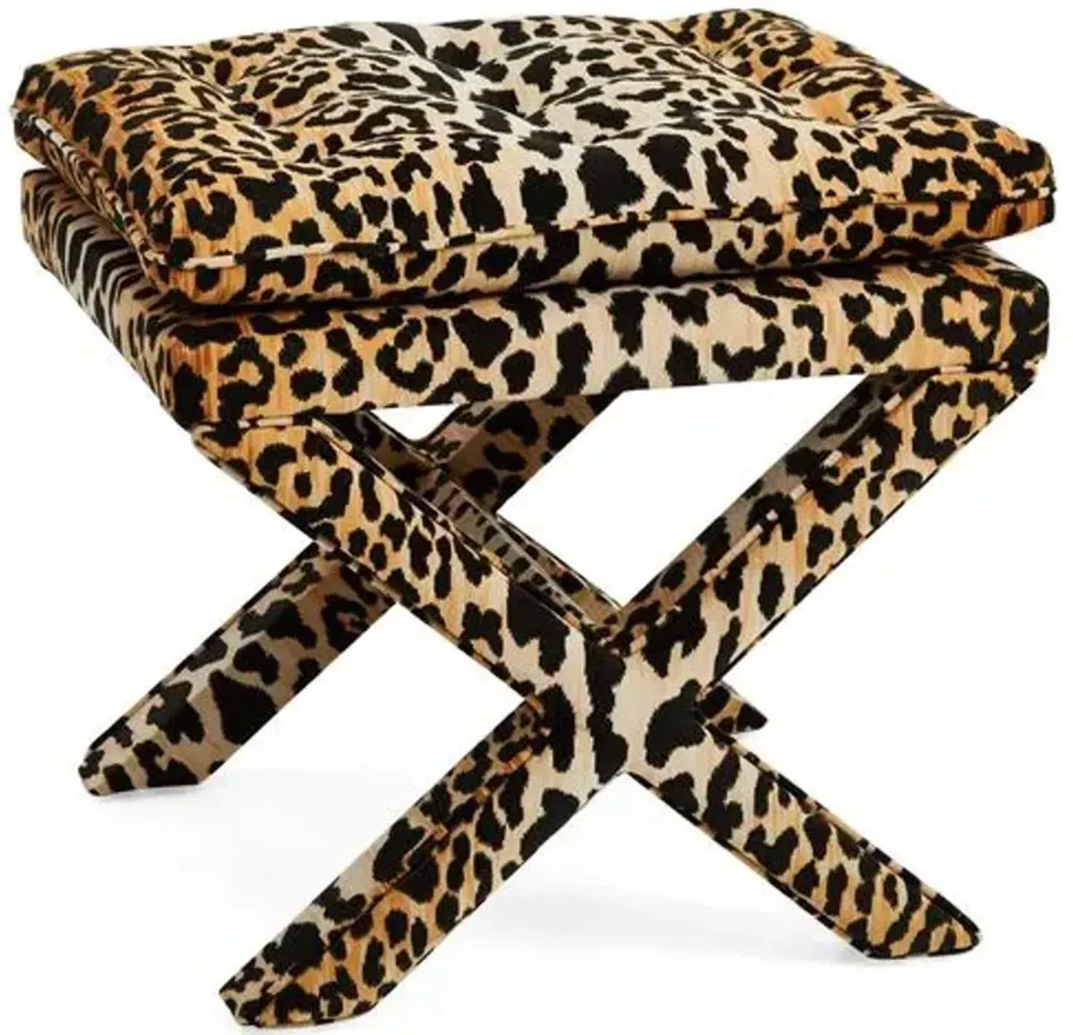 Dalton Pillow-Top Ottoman - Leopard