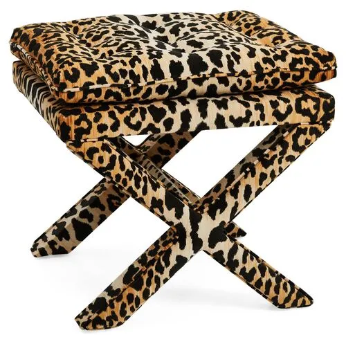 Dalton Pillow-Top Ottoman - Leopard