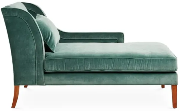Roslin Right-Facing Chaise, Jade Velvet