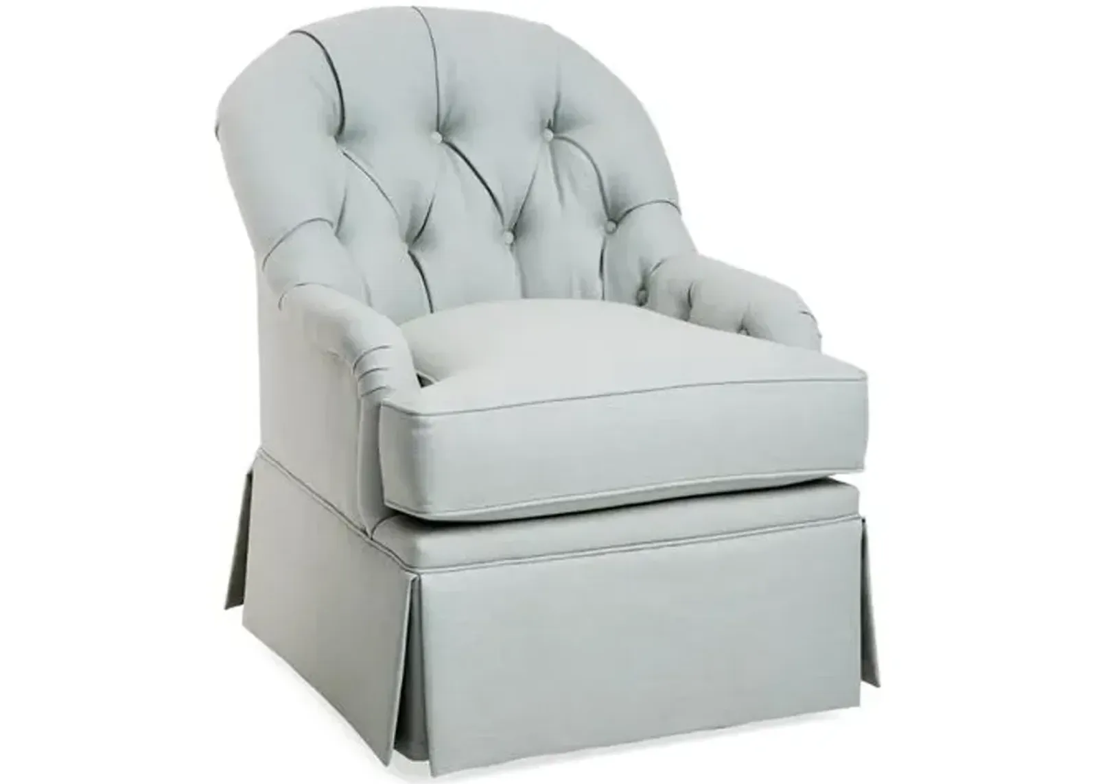 Marlowe Swivel Club Chair - Sea Linen