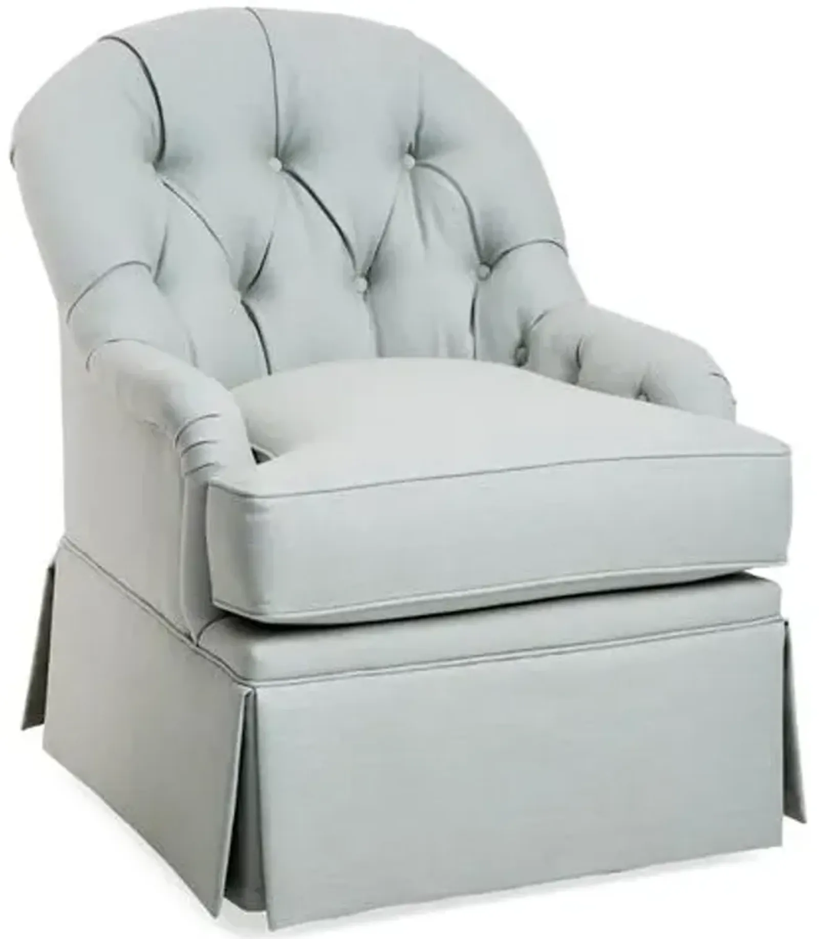 Marlowe Swivel Club Chair - Sea Linen