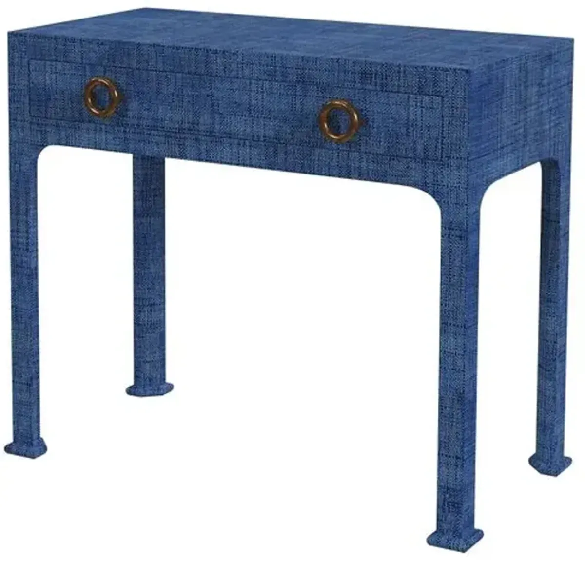 Kos Raffia Console Table - Blue