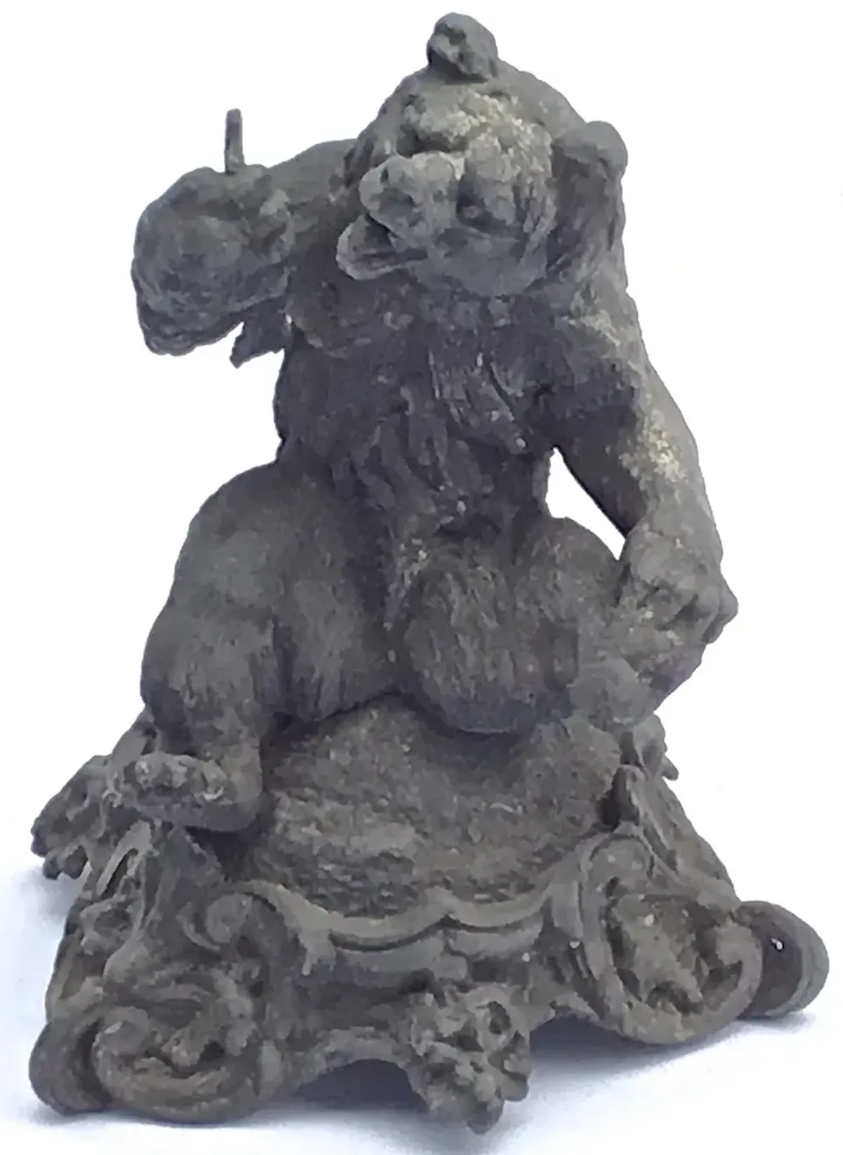 Antique Cast Iron Bear Figurine - Vermilion Designs - Gray