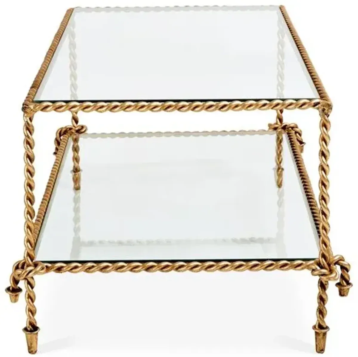 Hyannis Coffee Table - Antiqued Gold