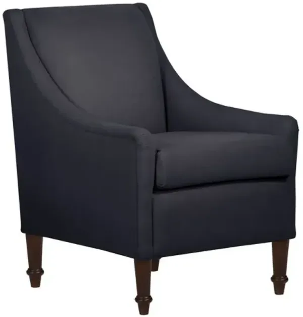 Holmes Linen Accent Chair - Blue, Comfortable, Durable