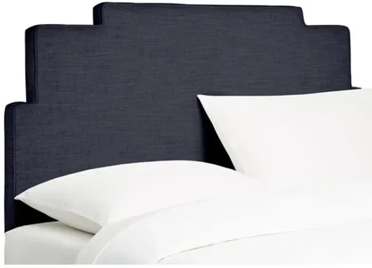 Paxton Linen Headboard - Blue