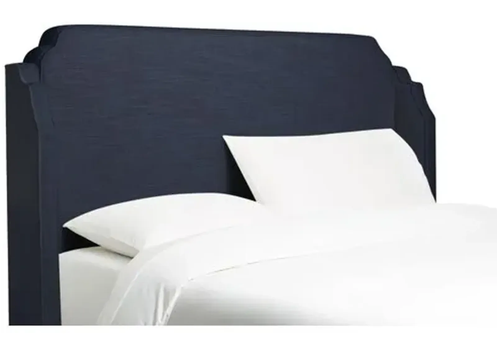 Aurora Linen Wingback Headboard - Blue