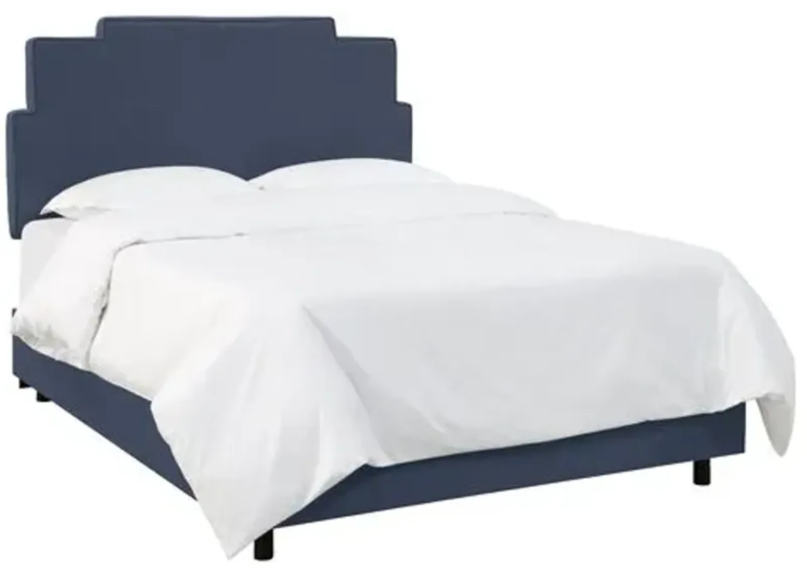 Paxton Linen Bed - Blue