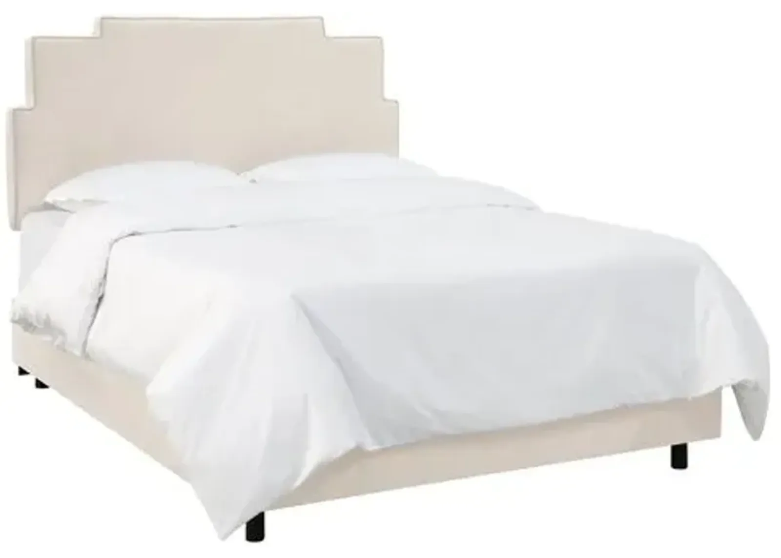 Paxton Linen Bed - Beige