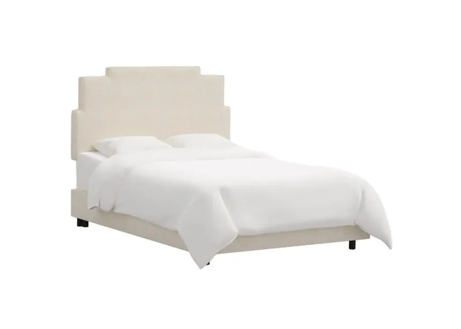 Paxton Linen Bed - Beige