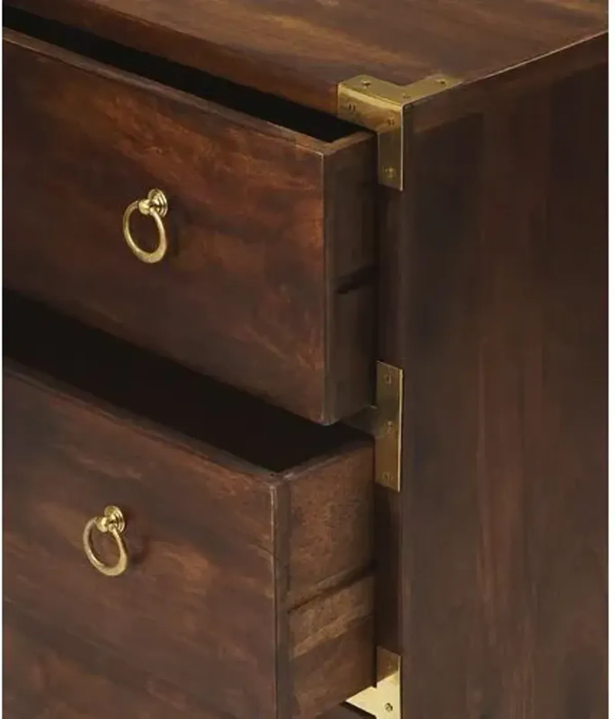 Lena Campaign Dresser - Brown/Gold