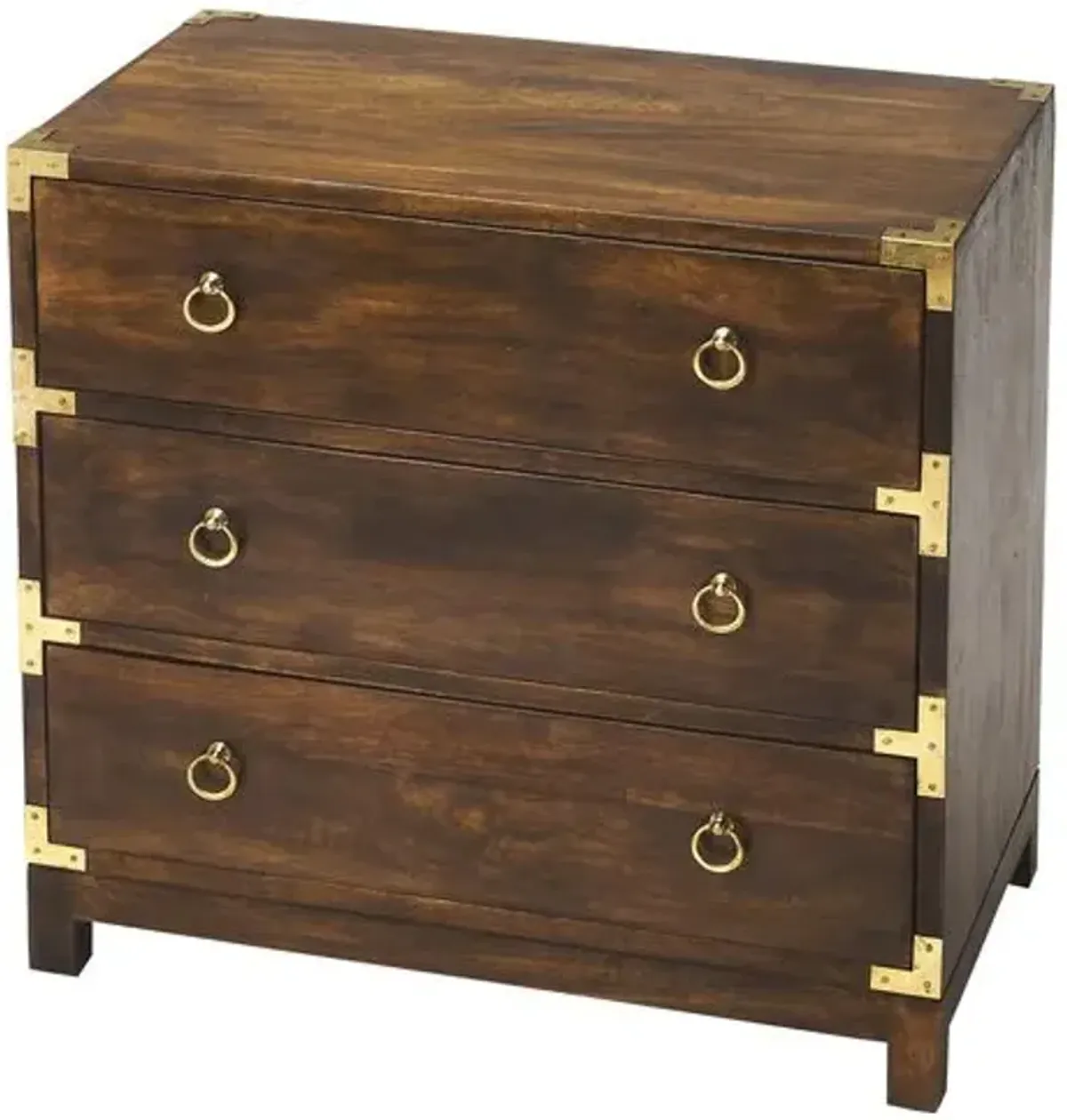 Lena Campaign Dresser - Brown/Gold