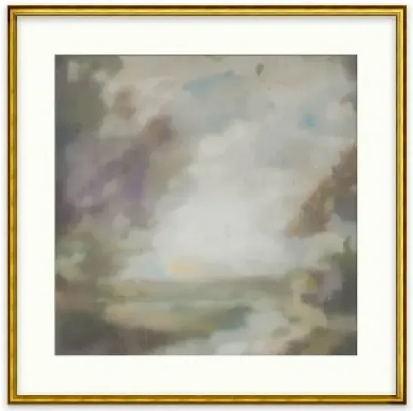 Mary H. Case - Still Waters Painting - Gray