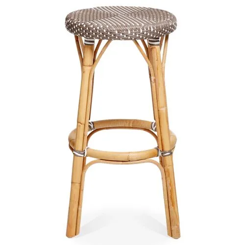 Simone Barstool - Cappuccino/White - Sika Design - Brown