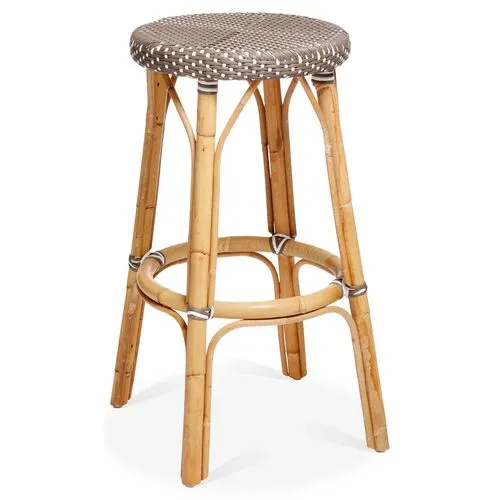 Simone Barstool - Cappuccino/White - Sika Design - Brown