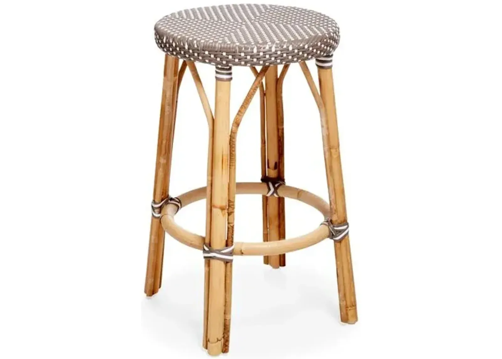 Simone Counter Stool - Cappuccino/White - Sika Design