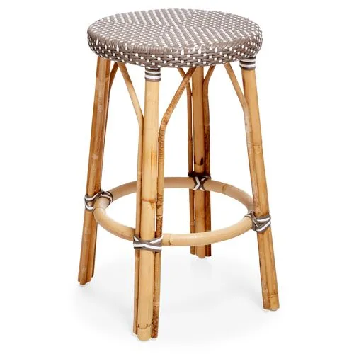 Simone Counter Stool - Cappuccino/White - Sika Design