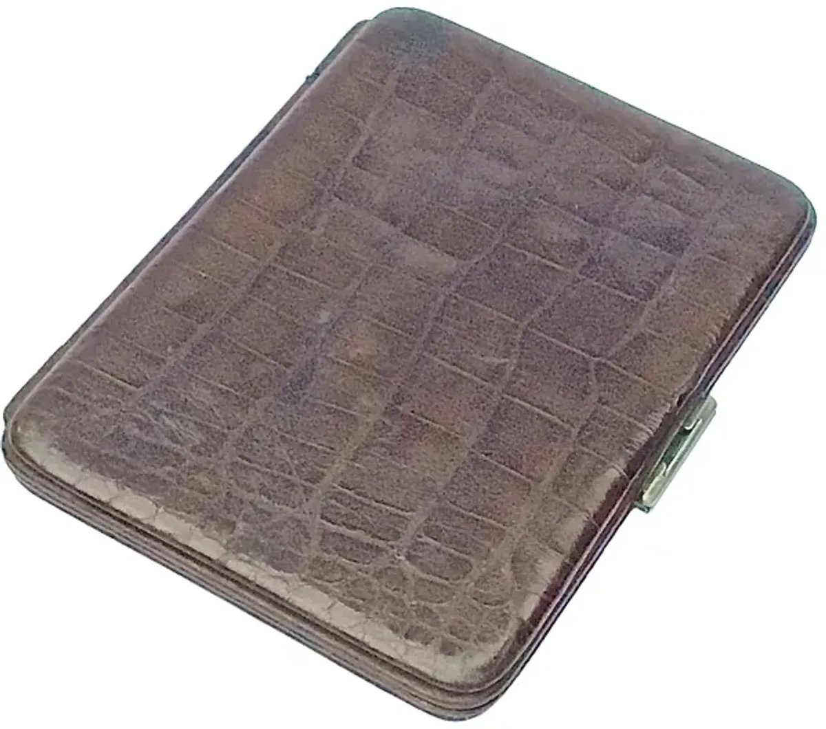 Alligator Card Case - Vermilion Designs - Brown