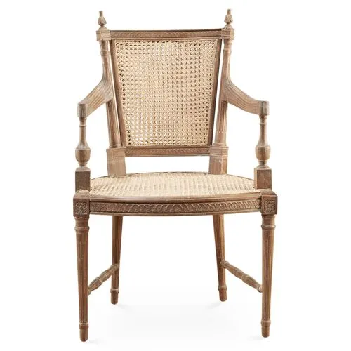 Hampton Wicker Armchair - Natural - Handcrafted - Beige